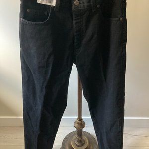 NWT NEW Costco Kirkland Signature MENS 31x30 Relaxed Fit Black JEANS